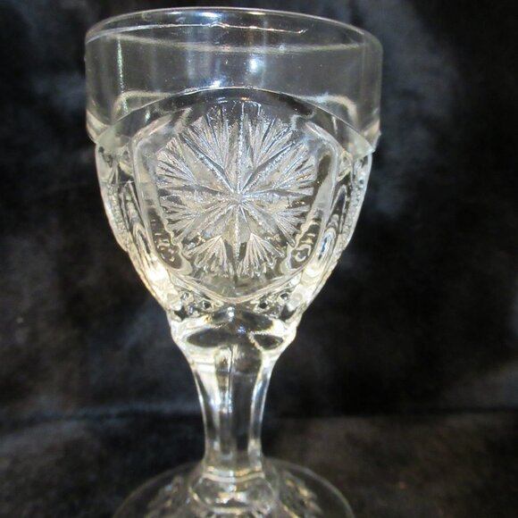 Vintage 6pc. Cordial Mogul Variant Clear by IMPERIAL GLASS-OHIO - Picture 4 of 10